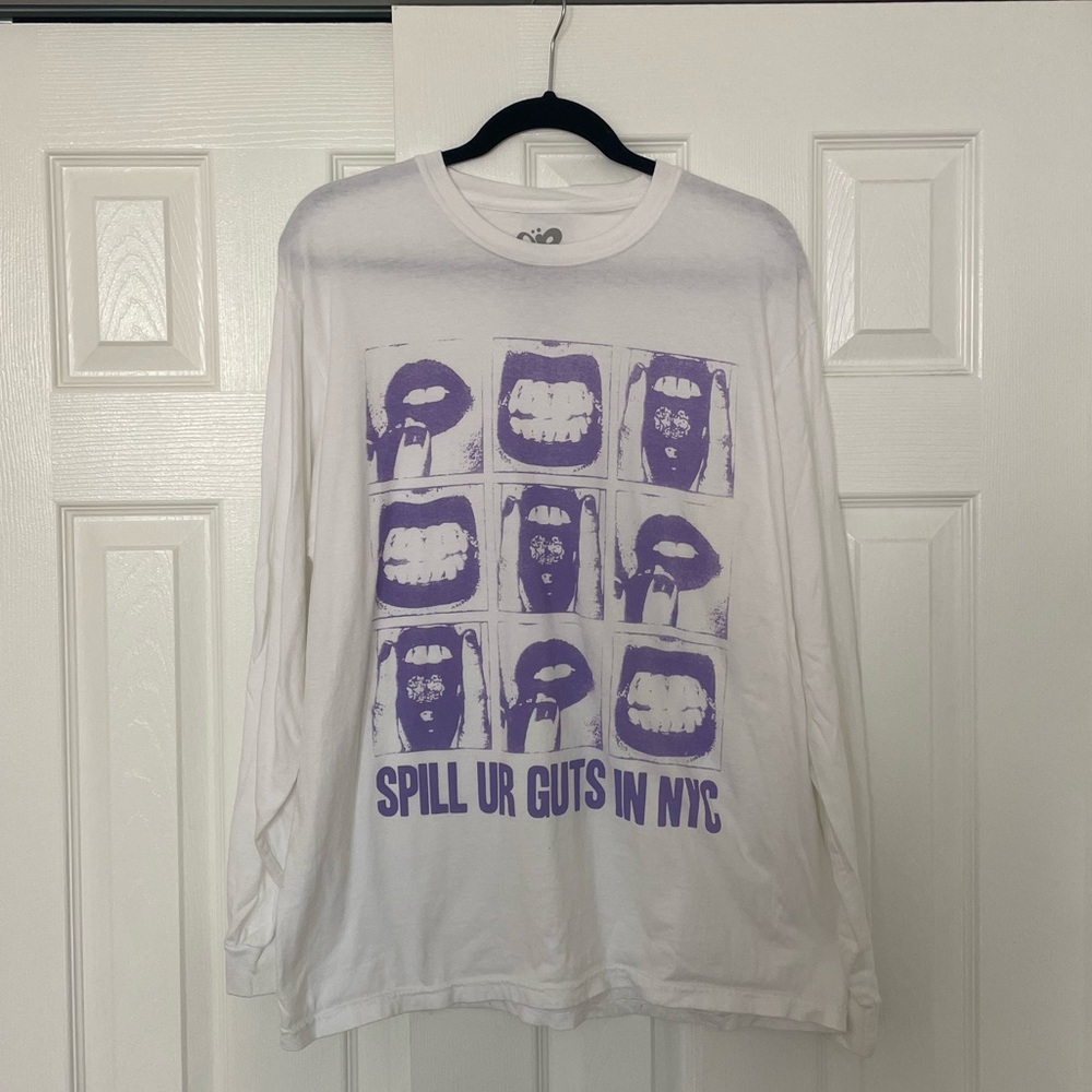 OLIVIA RODRIGO Spill Ur Guts in NYC Pop-Up Longsleeve Merch Tee